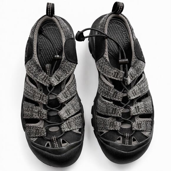 KEEN Newport H2 Sandals Mens Size 8 Gray Black Waterproof Hiking Outdoor Shoes